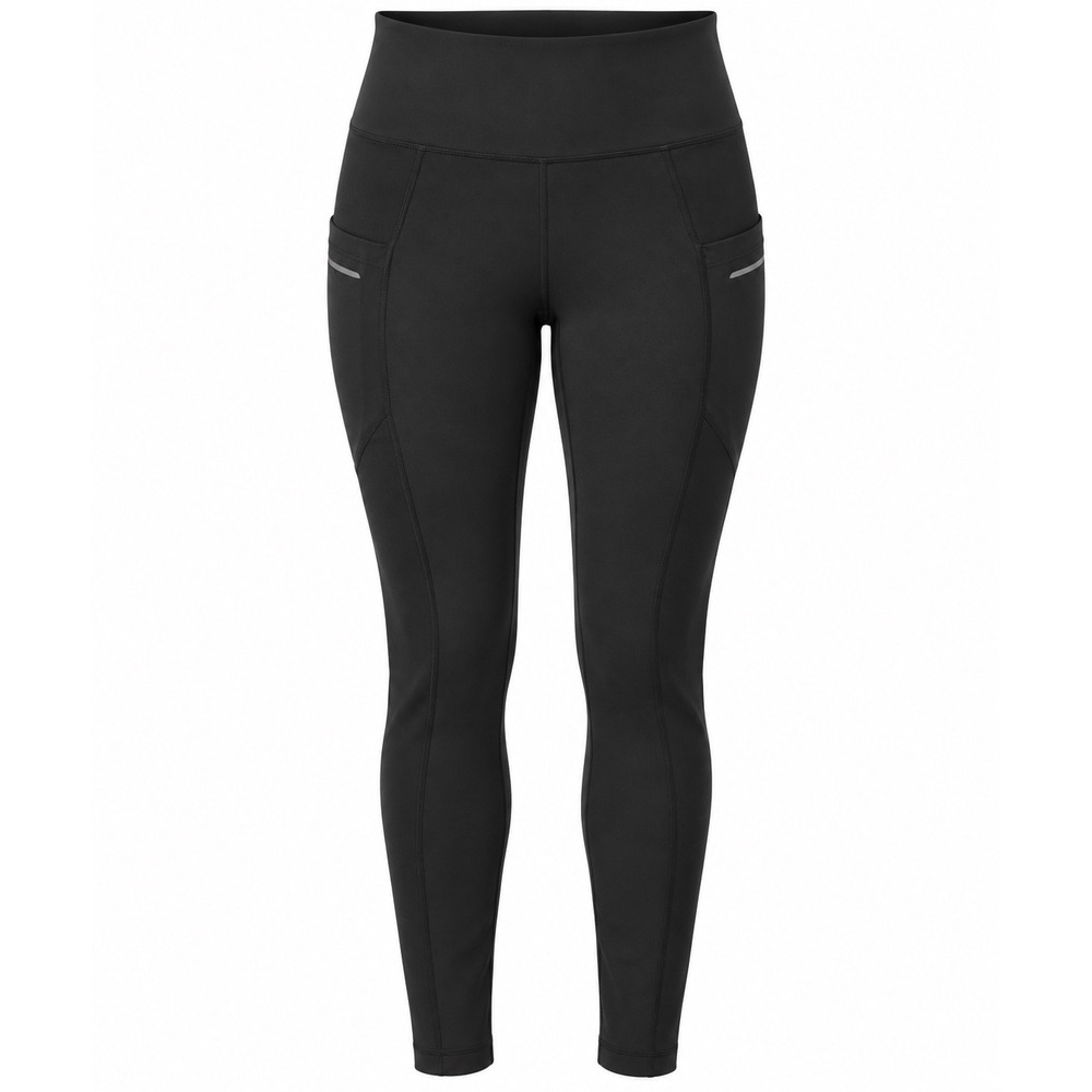 Athleta Women XS Black Running Leggings Reflective Pockets High Rise Athletic
